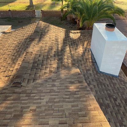 Finished residential roof