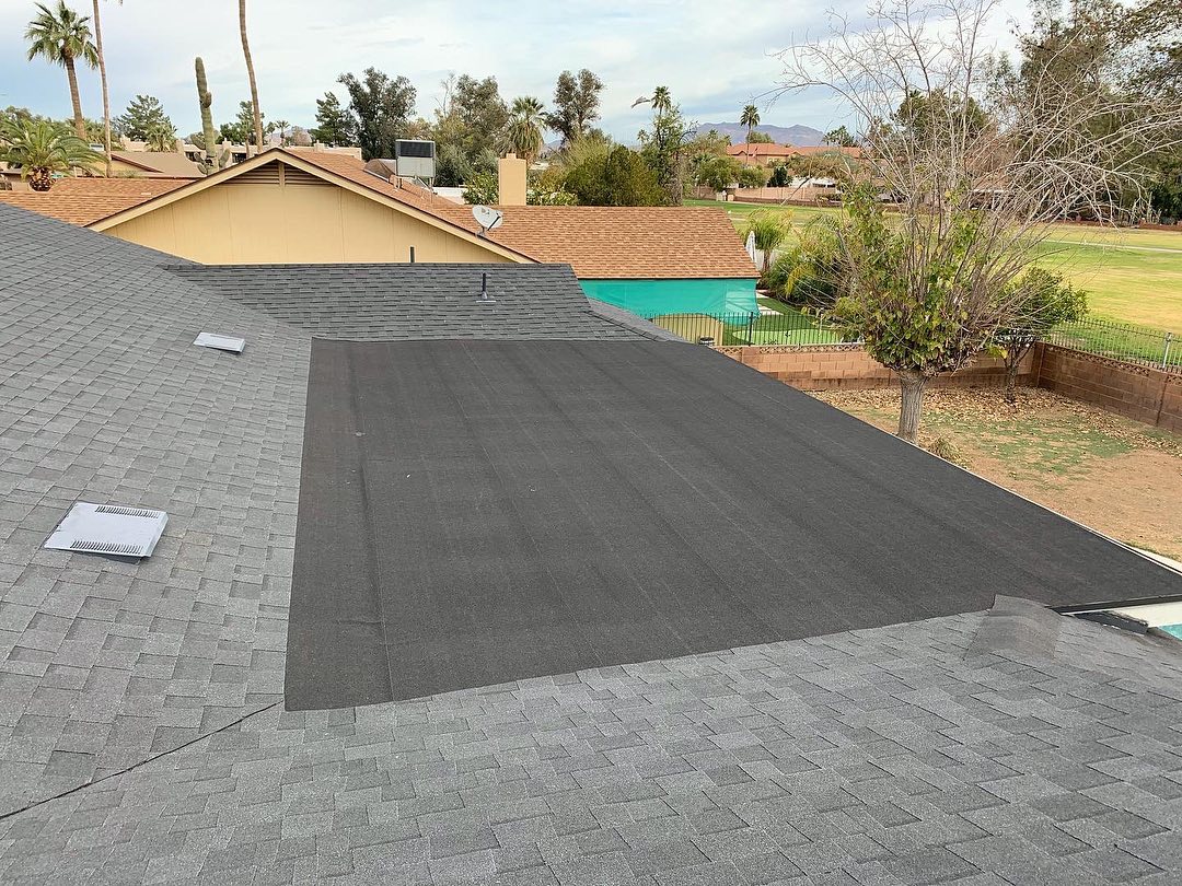 Home roof work in the East Valley
